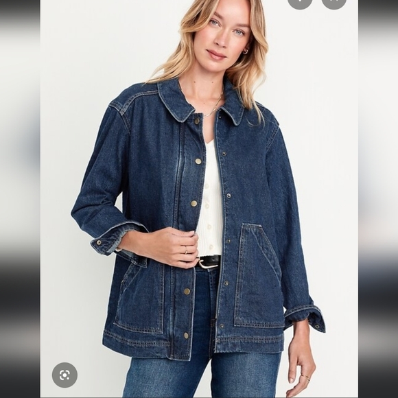 Old Navy Denim Barn Jacket - Picture 7 of 7